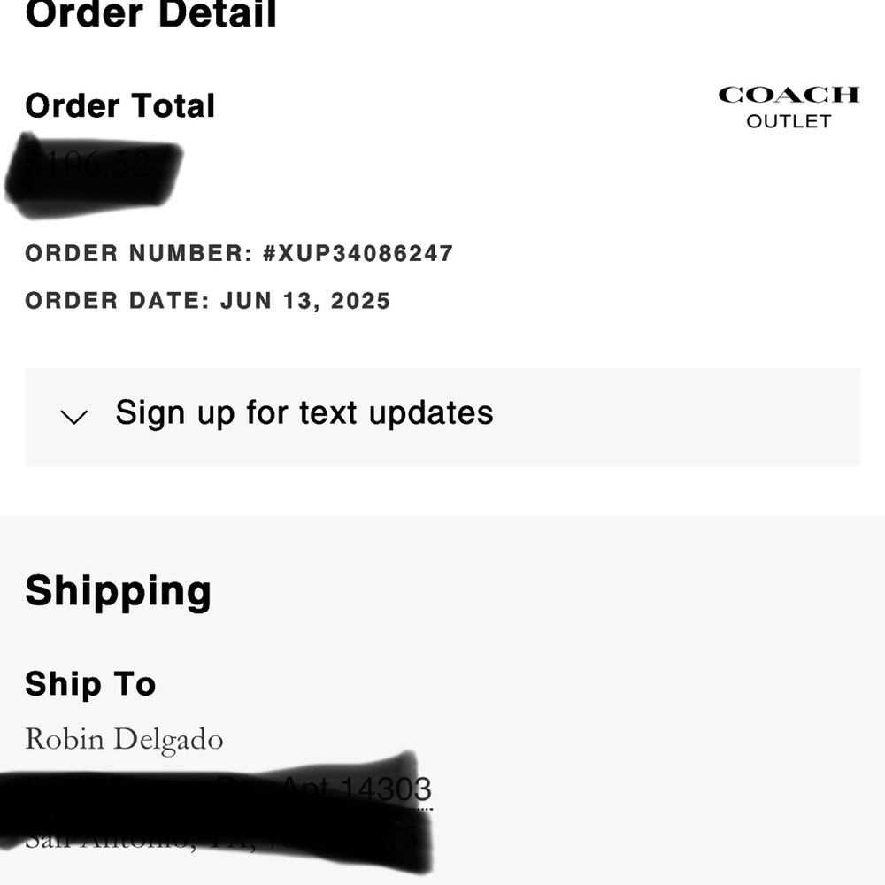 Coach Authentic Black Unisex Hoodie - Picture 6 of 6